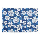 HOUSSE D'OREILLERS ALOHA VENDREDI (BLEU) (Dos-Droit)