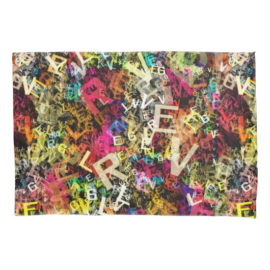 Housse D'oreillers Alphabet Art 1 (devant)