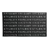 Housse D'oreillers Alphabet Runique [Futhorc] (Dos-Droit)