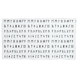 Housse D'oreillers Alphabet Runique [Futhorc]