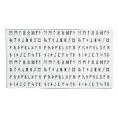 Housse D'oreillers Alphabet Runique [Futhorc] (Dos-Droit)