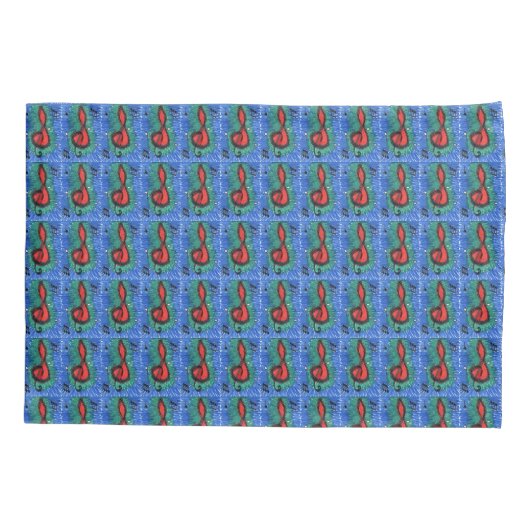 Housse D'oreillers Amateurs de musique notation musicale joyeux desig (Dos)