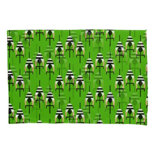 Housse D'oreillers Amérique cycliste (devant-gauche)