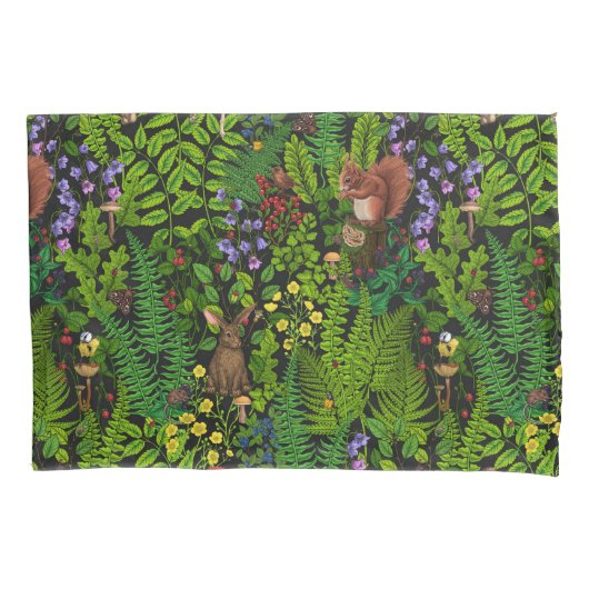 Housse D'oreillers Amimies et plantes des bois (devant-gauche)