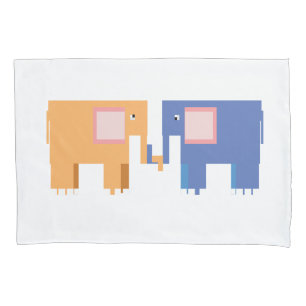 Housse D'oreillers Amis éléphants