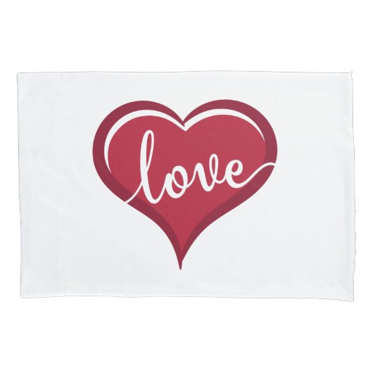 Housse D'oreillers amour dans les valentines cardiaques (devant)