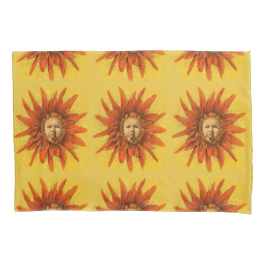 Housse D'oreillers Amusant Bébé Flower Pillowcase (devant)