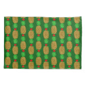Housse D'oreillers Ananas de Noël Tropical Noël chaud Noël Gre (Dos)