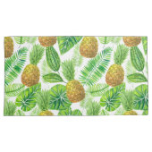 Housse D'oreillers Ananas et feuilles tropicaux (devant-Droit)