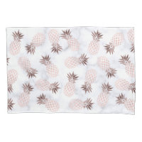 ananas rose d'or de marbre blanc moderne élégant