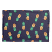 Housse D'oreillers Ananas sur la marine (Dos-gauche)