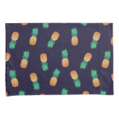 Housse D'oreillers Ananas sur la marine (devant-Droit)