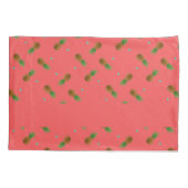 Housse D'oreillers Ananas sur rose (Dos)