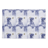 Housse D'oreillers ange teinté bleu désirant (Dos)