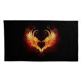Housse D'oreillers Angel Fire Heart with Wings (Dos-Droit)