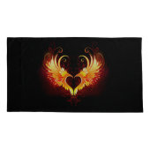 Housse D'oreillers Angel Fire Heart with Wings (Dos-gauche)