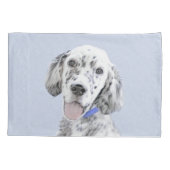 Housse D'oreillers Anglais Setter Blue Belton Peinture Chien Art (Dos)