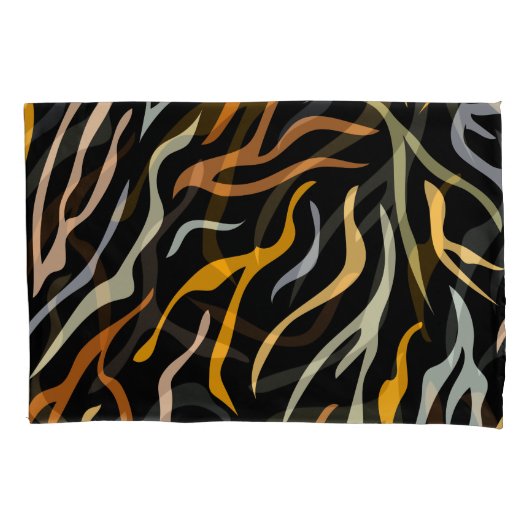 Housse D'oreillers Animal Motif couleur tigre (devant-gauche)