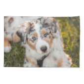 Housse D'oreillers Animaux de bébés cutest | Australian Shepherd Pupp (Dos)
