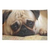 Housse D'oreillers Animaux de bébés cutest | Carlin bébé chiot (Dos)