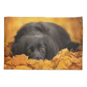 Housse D'oreillers Animaux de bébés cutest | Chiot noir espagnol (Dos)
