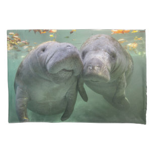 Housse D'oreillers Animaux de bébés cutest   Deux Manatees
