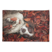 Housse D'oreillers Animaux de bébés cutest | L'espagnol dans les feui (Dos)