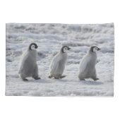 Housse D'oreillers Animaux de bébés cutest | Trois Épouses Penguin Em (Dos)