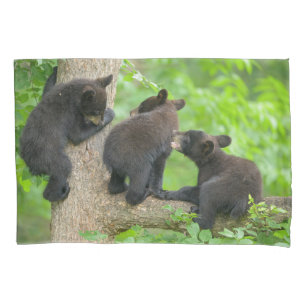 Housse D'oreillers Animaux de bébés cutest   Trois jeunes petits ours