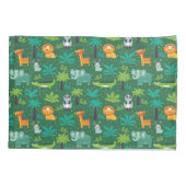 Housse D'oreillers Animaux Sauvages Dans La Jungle (Dos)