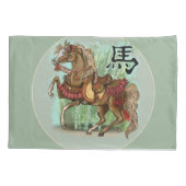 Housse D'oreillers Année du cheval chinois Zodiac (Dos)