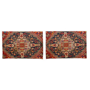 Housse D'oreillers Antique Rouge Perse Turc Kilim Rug