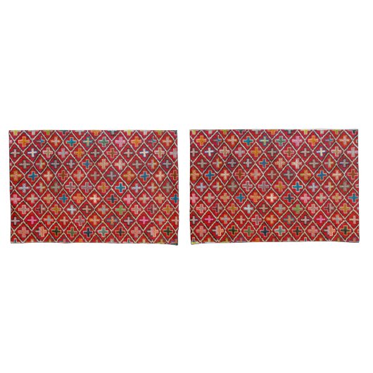 Housse D'oreillers Antique Unique couleur Perse Turc Kilim Rug (devant-Set)