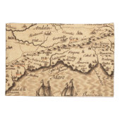 Housse D'oreillers Antique vieille carte inspirée (3) (Dos-gauche)