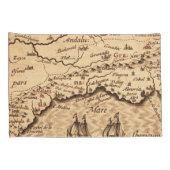 Housse D'oreillers Antique vieille carte inspirée (3) (Dos-Droit)