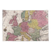 Housse D'oreillers Antique vieille carte inspirée (9) (Dos-Droit)