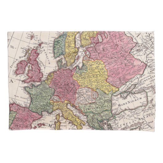 Housse D'oreillers Antique vieille carte inspirée (9) (devant-gauche)