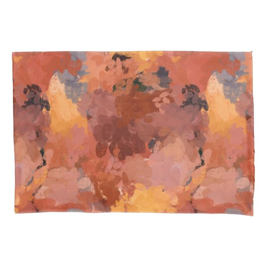 Housse D'oreillers Aquarelle Abstraite rustique Art d'automne (devant-gauche)