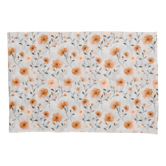 Housse D'oreillers Aquarelle Automne Motif floral Simple Botanique (devant)