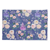 Housse D'oreillers Aquarelle bleu bleu bleu bleu bleu bleu bleu flora (Dos)