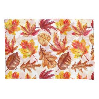 Housse D'oreillers Aquarelle botanique d'automne, composition transpa