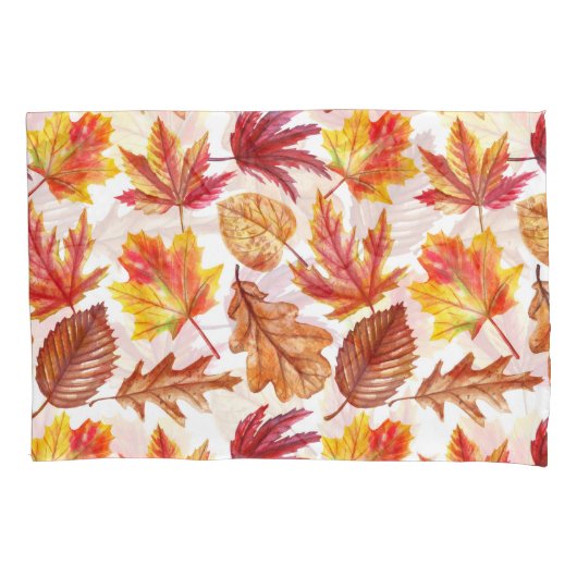 Housse D'oreillers Aquarelle botanique d'automne, composition transpa (devant)