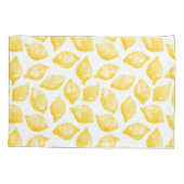 Housse D'oreillers Aquarelle Citron Motif (Dos-gauche)