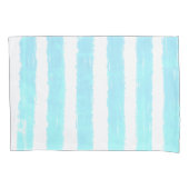 Housse D'oreillers Aquarelle cool Ice Blue Faux Shimmer (devant-gauche)