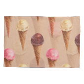 Housse D'oreillers Aquarelle de crème glacée Illustration transparent (Dos)