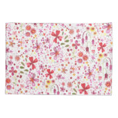 Housse D'oreillers Aquarelle de fleurs sauvages (Dos)