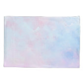 Housse D'oreillers Aquarelle Dreamy Rose bleu turquoise (Dos-gauche)