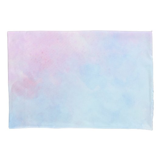Housse D'oreillers Aquarelle Dreamy Rose bleu turquoise (devant-gauche)