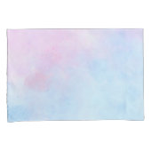 Housse D'oreillers Aquarelle Dreamy Rose bleu turquoise (devant-Droit)