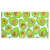 Housse D'oreillers Aquarelle en tranches d'Avocado (devant-gauche)